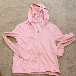 Kids Pink 90 degrees Hooded active Jacket